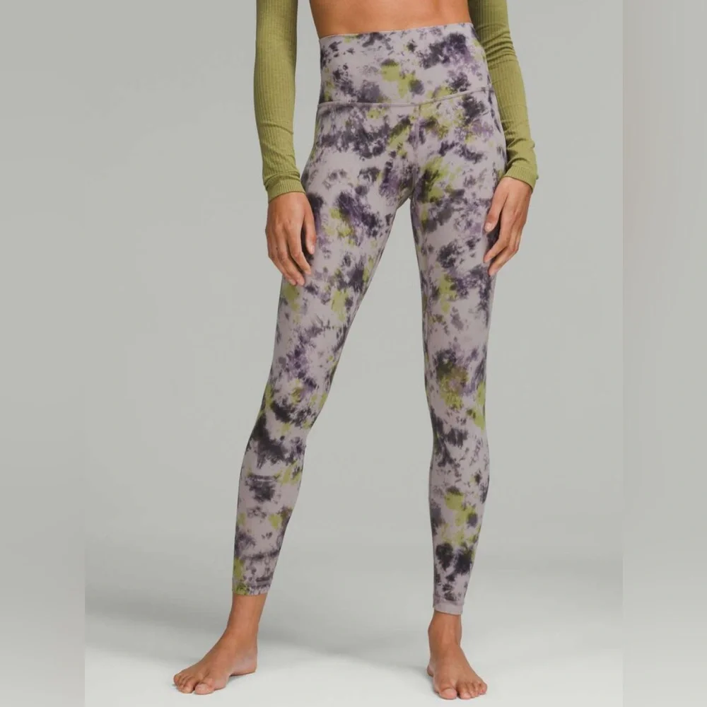 NWOT Lululemon Align High-Rise Pant 28"
Radial Tie Dye Mauve Grey Multi - Picture 4 of 9